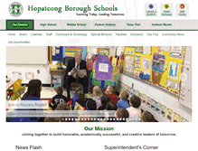 Tablet Screenshot of hopatcongschools.org